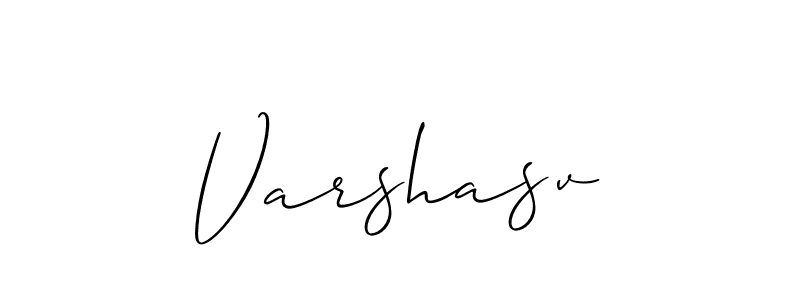 You should practise on your own different ways (Allison_Script) to write your name (Varshasv) in signature. don't let someone else do it for you. Varshasv signature style 2 images and pictures png