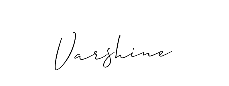 if you are searching for the best signature style for your name Varshine. so please give up your signature search. here we have designed multiple signature styles  using Allison_Script. Varshine signature style 2 images and pictures png