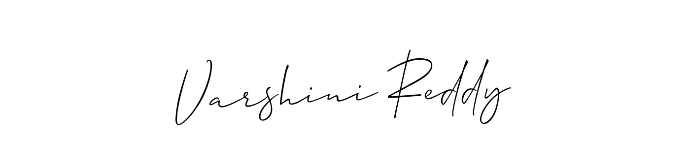 Varshini Reddy stylish signature style. Best Handwritten Sign (Allison_Script) for my name. Handwritten Signature Collection Ideas for my name Varshini Reddy. Varshini Reddy signature style 2 images and pictures png