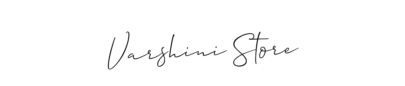 This is the best signature style for the Varshini Store name. Also you like these signature font (Allison_Script). Mix name signature. Varshini Store signature style 2 images and pictures png