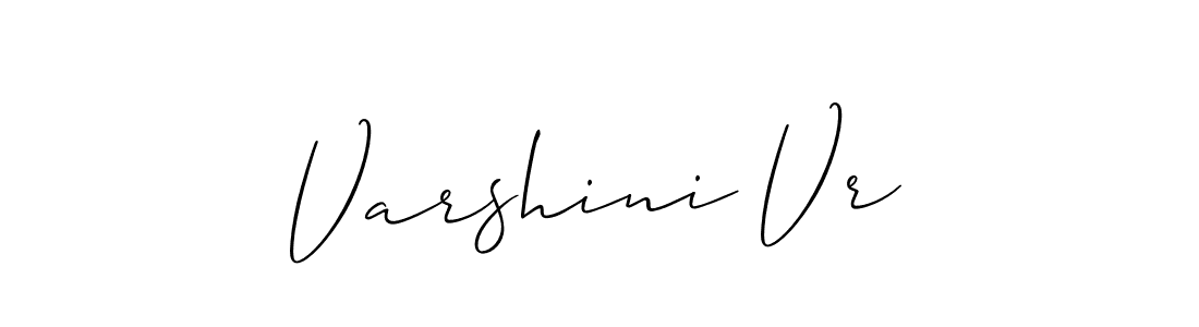 How to Draw Varshini Vr signature style? Allison_Script is a latest design signature styles for name Varshini Vr. Varshini Vr signature style 2 images and pictures png