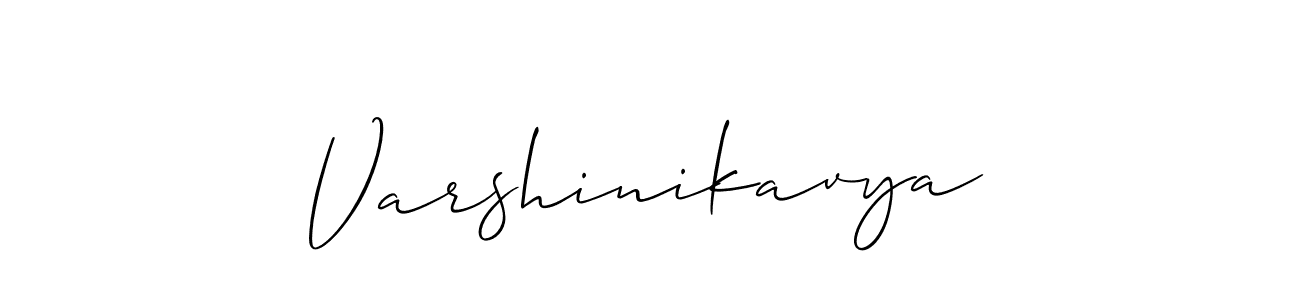 How to make Varshinikavya name signature. Use Allison_Script style for creating short signs online. This is the latest handwritten sign. Varshinikavya signature style 2 images and pictures png