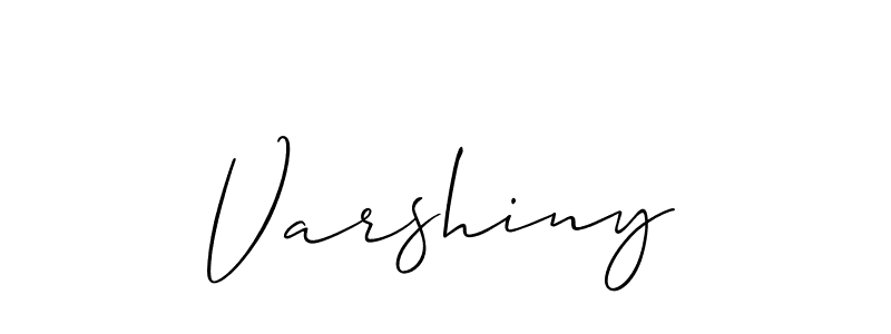 if you are searching for the best signature style for your name Varshiny. so please give up your signature search. here we have designed multiple signature styles  using Allison_Script. Varshiny signature style 2 images and pictures png