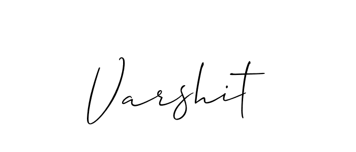 Design your own signature with our free online signature maker. With this signature software, you can create a handwritten (Allison_Script) signature for name Varshit. Varshit signature style 2 images and pictures png