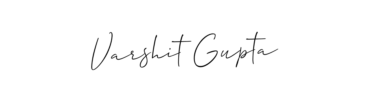Allison_Script is a professional signature style that is perfect for those who want to add a touch of class to their signature. It is also a great choice for those who want to make their signature more unique. Get Varshit Gupta name to fancy signature for free. Varshit Gupta signature style 2 images and pictures png