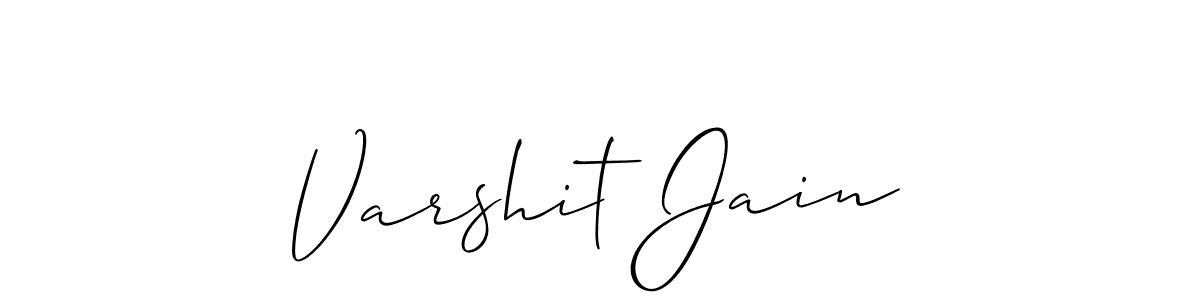 You should practise on your own different ways (Allison_Script) to write your name (Varshit Jain) in signature. don't let someone else do it for you. Varshit Jain signature style 2 images and pictures png