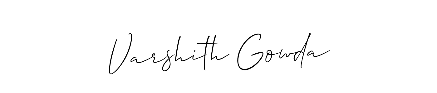 Make a short Varshith Gowda signature style. Manage your documents anywhere anytime using Allison_Script. Create and add eSignatures, submit forms, share and send files easily. Varshith Gowda signature style 2 images and pictures png