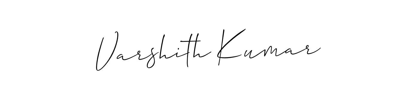 Make a beautiful signature design for name Varshith Kumar. Use this online signature maker to create a handwritten signature for free. Varshith Kumar signature style 2 images and pictures png