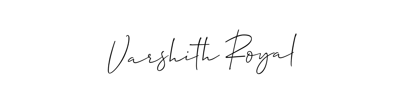 Design your own signature with our free online signature maker. With this signature software, you can create a handwritten (Allison_Script) signature for name Varshith Royal. Varshith Royal signature style 2 images and pictures png