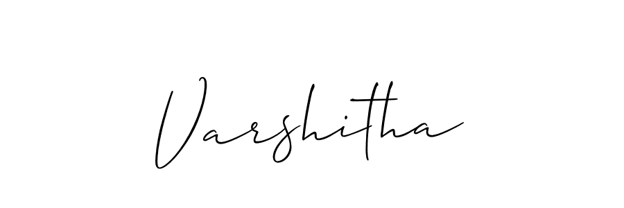 Create a beautiful signature design for name Varshitha. With this signature (Allison_Script) fonts, you can make a handwritten signature for free. Varshitha signature style 2 images and pictures png