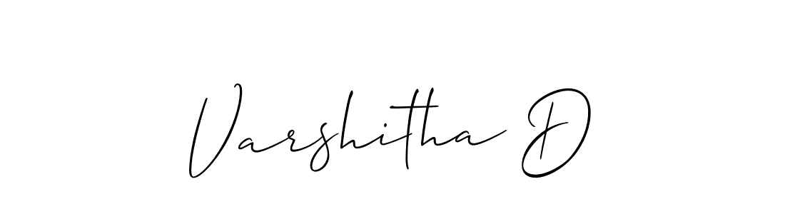 Also we have Varshitha D name is the best signature style. Create professional handwritten signature collection using Allison_Script autograph style. Varshitha D signature style 2 images and pictures png