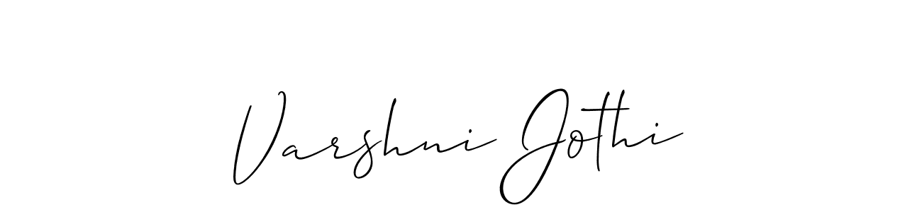 Also You can easily find your signature by using the search form. We will create Varshni Jothi name handwritten signature images for you free of cost using Allison_Script sign style. Varshni Jothi signature style 2 images and pictures png