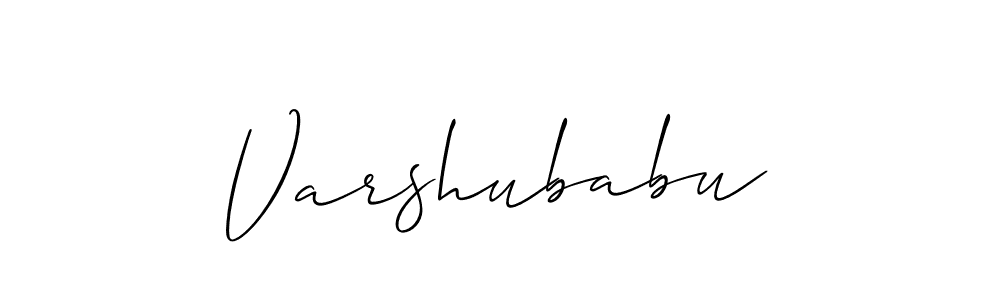 Design your own signature with our free online signature maker. With this signature software, you can create a handwritten (Allison_Script) signature for name Varshubabu. Varshubabu signature style 2 images and pictures png