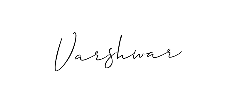 It looks lik you need a new signature style for name Varshwar. Design unique handwritten (Allison_Script) signature with our free signature maker in just a few clicks. Varshwar signature style 2 images and pictures png