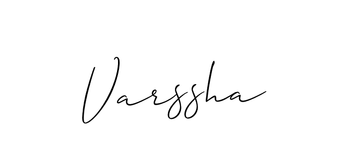 Also we have Varssha name is the best signature style. Create professional handwritten signature collection using Allison_Script autograph style. Varssha signature style 2 images and pictures png