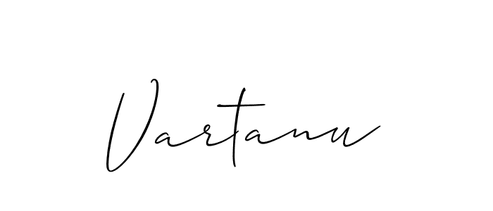 Allison_Script is a professional signature style that is perfect for those who want to add a touch of class to their signature. It is also a great choice for those who want to make their signature more unique. Get Vartanu name to fancy signature for free. Vartanu signature style 2 images and pictures png