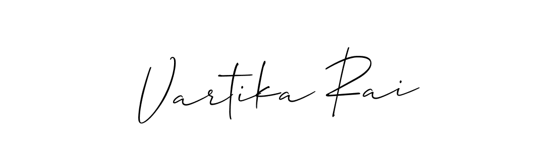It looks lik you need a new signature style for name Vartika Rai. Design unique handwritten (Allison_Script) signature with our free signature maker in just a few clicks. Vartika Rai signature style 2 images and pictures png