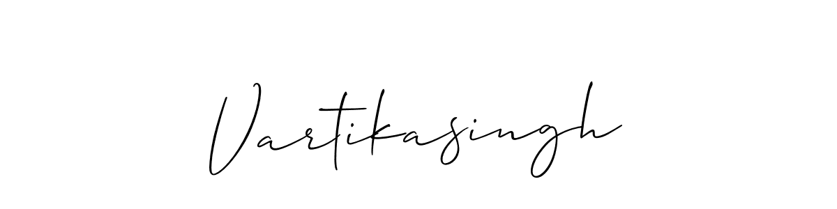 Make a short Vartikasingh signature style. Manage your documents anywhere anytime using Allison_Script. Create and add eSignatures, submit forms, share and send files easily. Vartikasingh signature style 2 images and pictures png