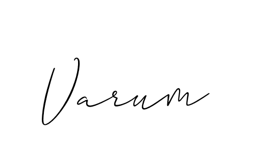 It looks lik you need a new signature style for name Varum. Design unique handwritten (Allison_Script) signature with our free signature maker in just a few clicks. Varum signature style 2 images and pictures png