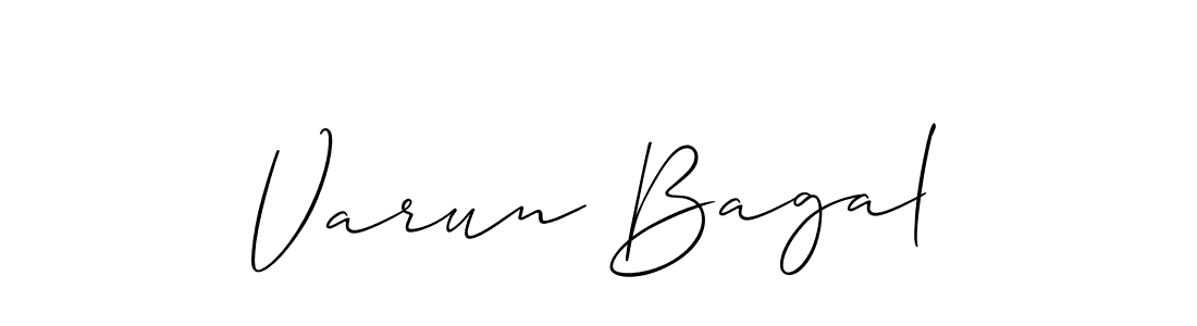 The best way (Allison_Script) to make a short signature is to pick only two or three words in your name. The name Varun Bagal include a total of six letters. For converting this name. Varun Bagal signature style 2 images and pictures png