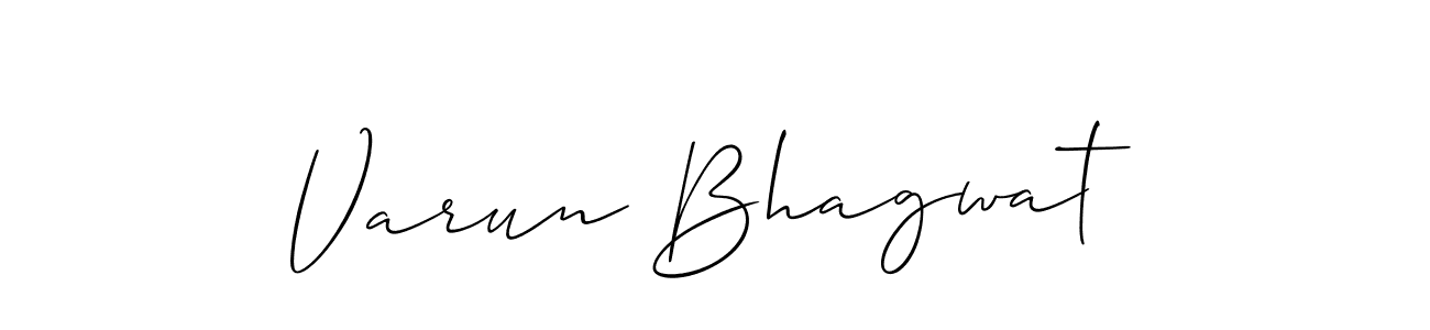 How to make Varun Bhagwat name signature. Use Allison_Script style for creating short signs online. This is the latest handwritten sign. Varun Bhagwat signature style 2 images and pictures png