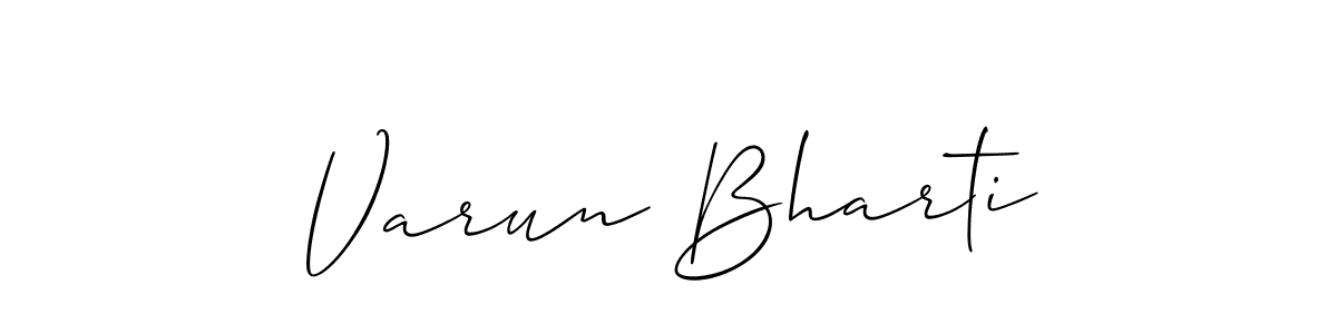 Also You can easily find your signature by using the search form. We will create Varun Bharti name handwritten signature images for you free of cost using Allison_Script sign style. Varun Bharti signature style 2 images and pictures png