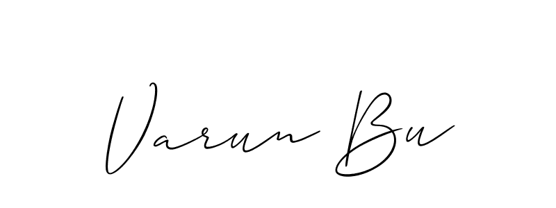 How to make Varun Bu signature? Allison_Script is a professional autograph style. Create handwritten signature for Varun Bu name. Varun Bu signature style 2 images and pictures png