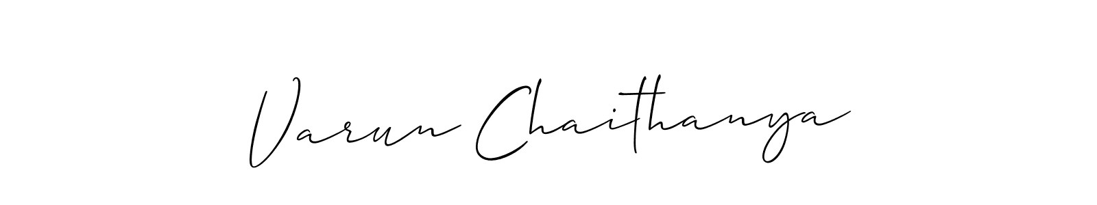 It looks lik you need a new signature style for name Varun Chaithanya. Design unique handwritten (Allison_Script) signature with our free signature maker in just a few clicks. Varun Chaithanya signature style 2 images and pictures png