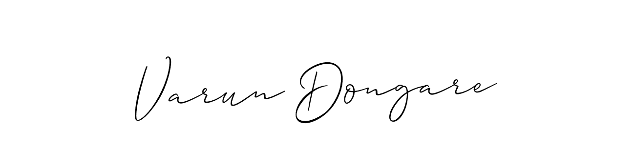 Design your own signature with our free online signature maker. With this signature software, you can create a handwritten (Allison_Script) signature for name Varun Dongare. Varun Dongare signature style 2 images and pictures png