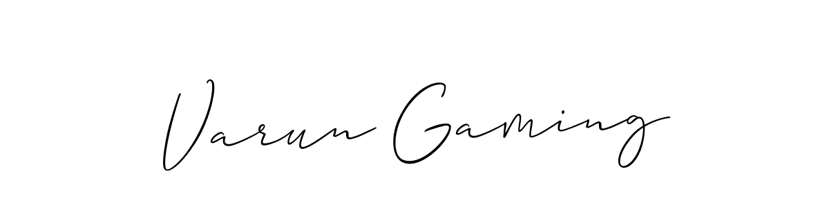 if you are searching for the best signature style for your name Varun Gaming. so please give up your signature search. here we have designed multiple signature styles  using Allison_Script. Varun Gaming signature style 2 images and pictures png