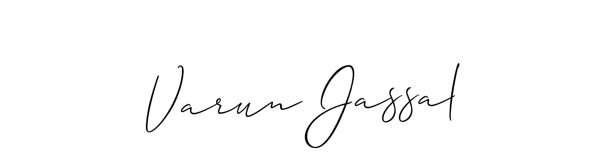 if you are searching for the best signature style for your name Varun Jassal. so please give up your signature search. here we have designed multiple signature styles  using Allison_Script. Varun Jassal signature style 2 images and pictures png