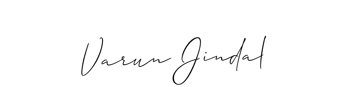 It looks lik you need a new signature style for name Varun Jindal. Design unique handwritten (Allison_Script) signature with our free signature maker in just a few clicks. Varun Jindal signature style 2 images and pictures png