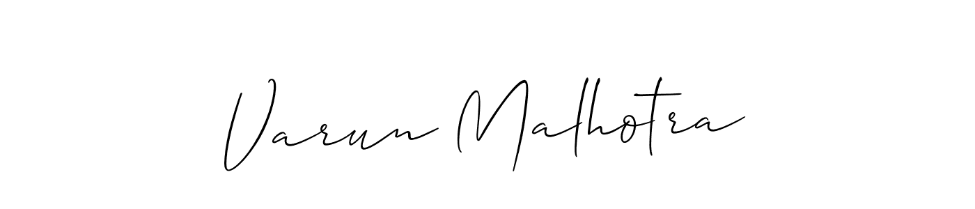 How to make Varun Malhotra signature? Allison_Script is a professional autograph style. Create handwritten signature for Varun Malhotra name. Varun Malhotra signature style 2 images and pictures png