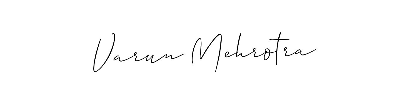 You should practise on your own different ways (Allison_Script) to write your name (Varun Mehrotra) in signature. don't let someone else do it for you. Varun Mehrotra signature style 2 images and pictures png