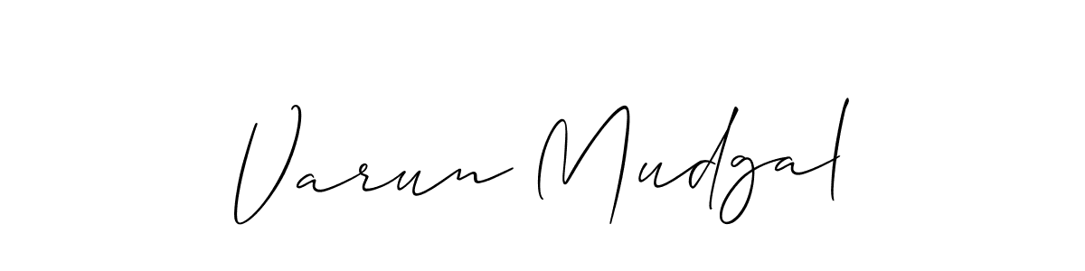 Allison_Script is a professional signature style that is perfect for those who want to add a touch of class to their signature. It is also a great choice for those who want to make their signature more unique. Get Varun Mudgal name to fancy signature for free. Varun Mudgal signature style 2 images and pictures png
