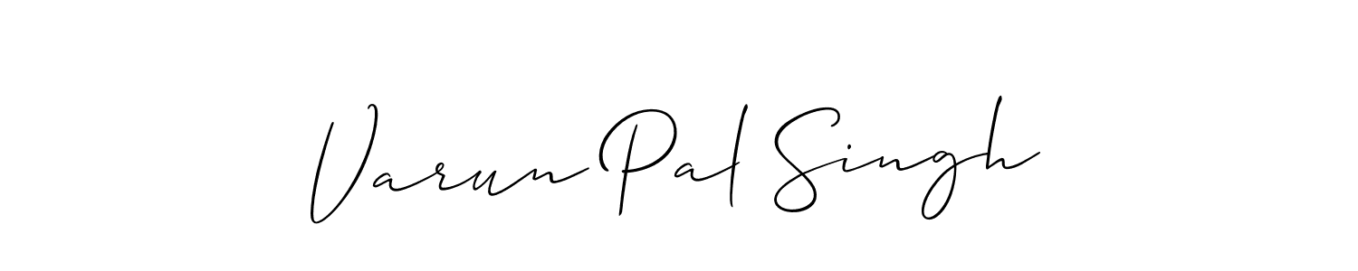 Varun Pal Singh stylish signature style. Best Handwritten Sign (Allison_Script) for my name. Handwritten Signature Collection Ideas for my name Varun Pal Singh. Varun Pal Singh signature style 2 images and pictures png