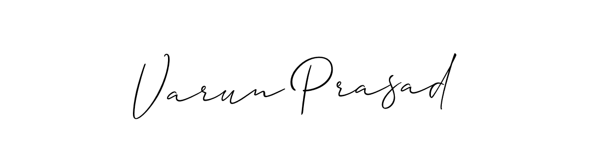 Create a beautiful signature design for name Varun Prasad. With this signature (Allison_Script) fonts, you can make a handwritten signature for free. Varun Prasad signature style 2 images and pictures png