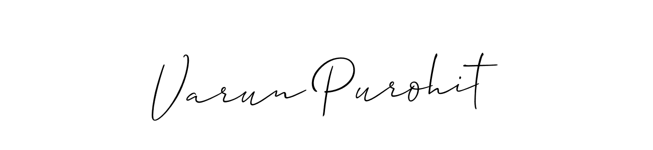 It looks lik you need a new signature style for name Varun Purohit. Design unique handwritten (Allison_Script) signature with our free signature maker in just a few clicks. Varun Purohit signature style 2 images and pictures png