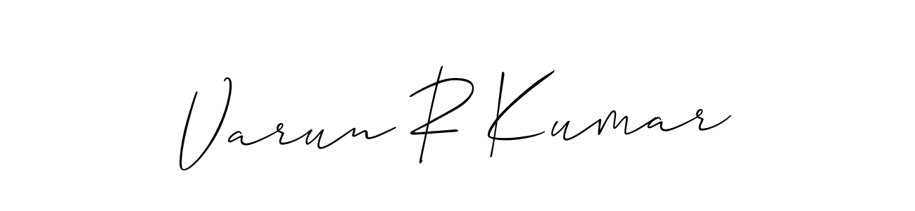 How to Draw Varun R Kumar signature style? Allison_Script is a latest design signature styles for name Varun R Kumar. Varun R Kumar signature style 2 images and pictures png