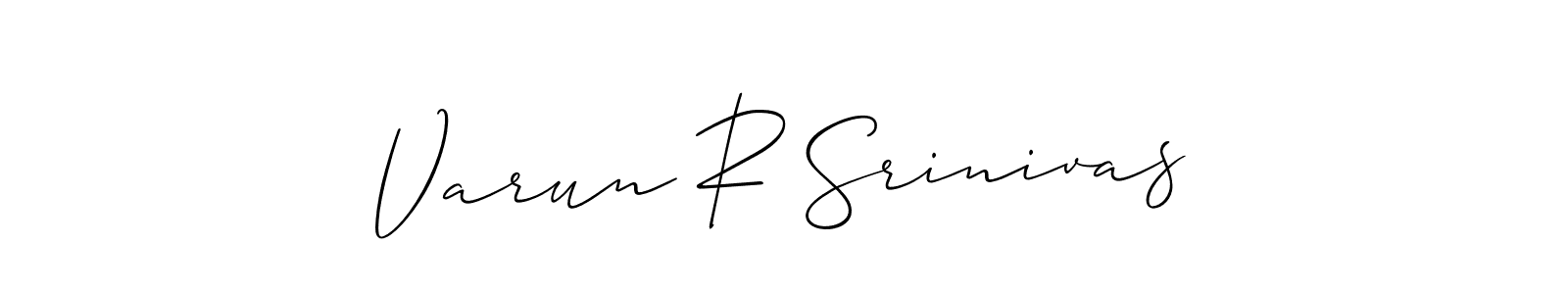 Make a beautiful signature design for name Varun R Srinivas. Use this online signature maker to create a handwritten signature for free. Varun R Srinivas signature style 2 images and pictures png