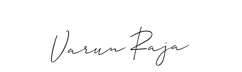 You should practise on your own different ways (Allison_Script) to write your name (Varun Raja) in signature. don't let someone else do it for you. Varun Raja signature style 2 images and pictures png