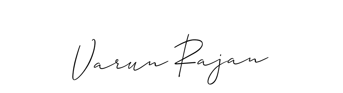 Use a signature maker to create a handwritten signature online. With this signature software, you can design (Allison_Script) your own signature for name Varun Rajan. Varun Rajan signature style 2 images and pictures png