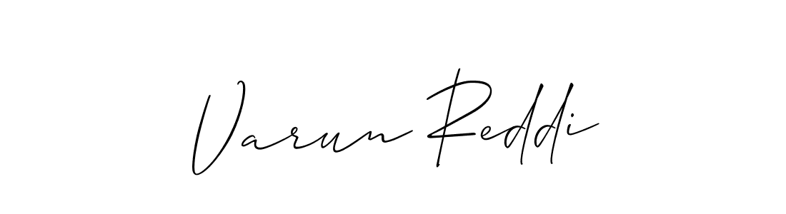 Make a beautiful signature design for name Varun Reddi. With this signature (Allison_Script) style, you can create a handwritten signature for free. Varun Reddi signature style 2 images and pictures png