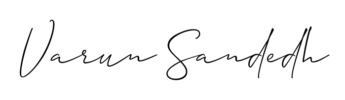 A modern signature idea for name Varun Sandedh using Allison_Script font. Clean strokes and elegant curves make it stand out instantly. Varun Sandedh signature style 2 images and pictures png
