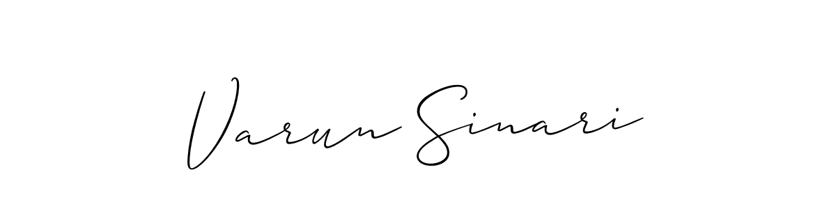 Make a beautiful signature design for name Varun Sinari. Use this online signature maker to create a handwritten signature for free. Varun Sinari signature style 2 images and pictures png