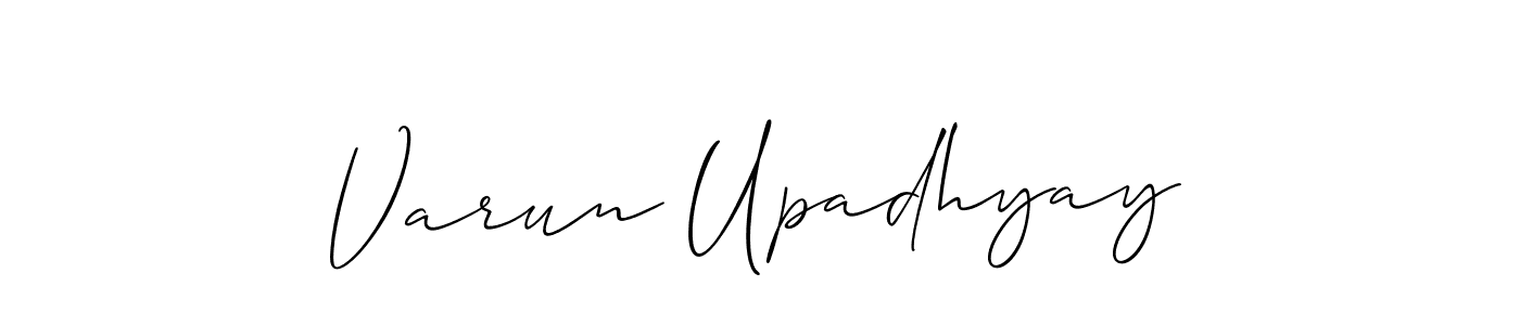 Varun Upadhyay stylish signature style. Best Handwritten Sign (Allison_Script) for my name. Handwritten Signature Collection Ideas for my name Varun Upadhyay. Varun Upadhyay signature style 2 images and pictures png