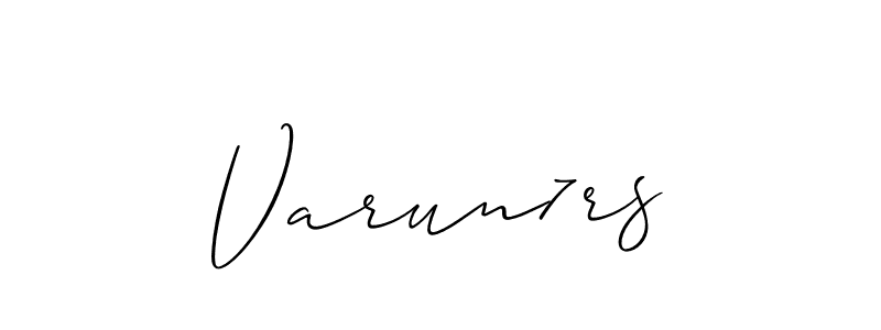 Design your own signature with our free online signature maker. With this signature software, you can create a handwritten (Allison_Script) signature for name Varun7rs. Varun7rs signature style 2 images and pictures png