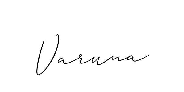 Also You can easily find your signature by using the search form. We will create Varuna name handwritten signature images for you free of cost using Allison_Script sign style. Varuna signature style 2 images and pictures png