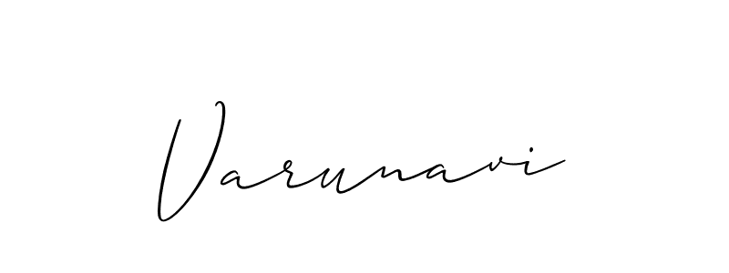 You should practise on your own different ways (Allison_Script) to write your name (Varunavi) in signature. don't let someone else do it for you. Varunavi signature style 2 images and pictures png