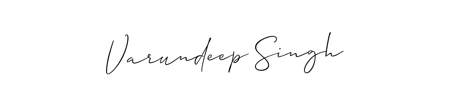 How to make Varundeep Singh name signature. Use Allison_Script style for creating short signs online. This is the latest handwritten sign. Varundeep Singh signature style 2 images and pictures png